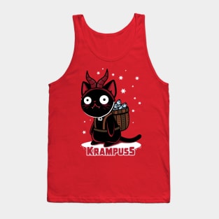 Krampuss Funny Cute Kawaii Christmas Krampus Cat Tank Top